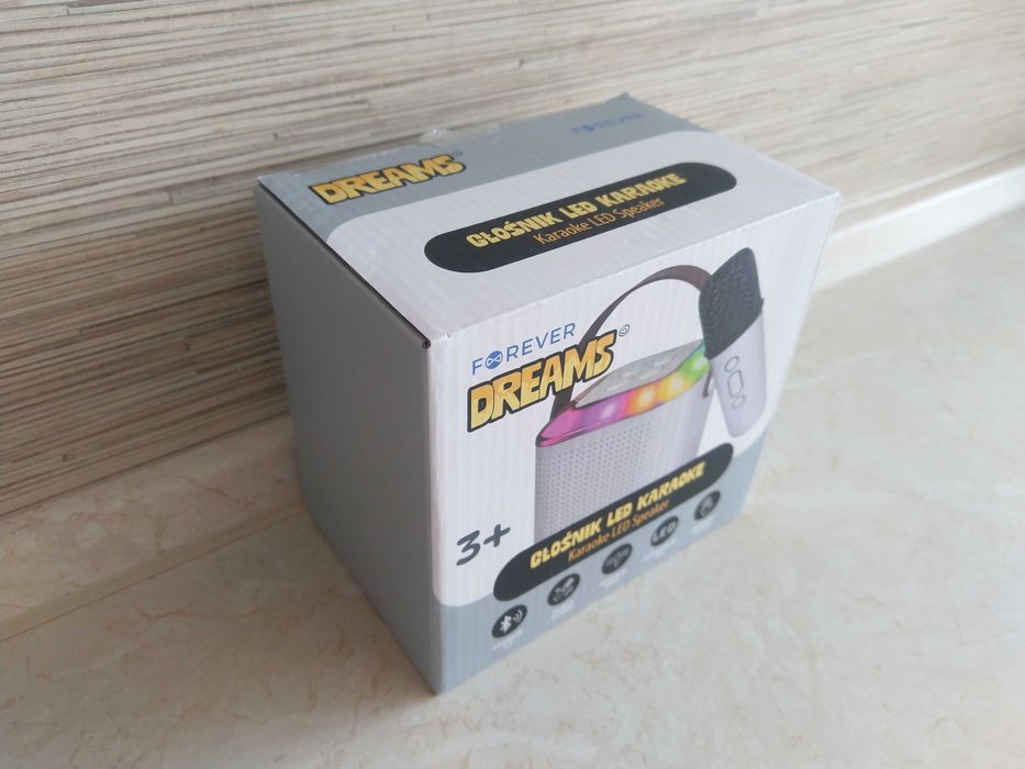 HIT Głośnik bezprzewodowy led karaoke bluetooth + mikrofon KURIER