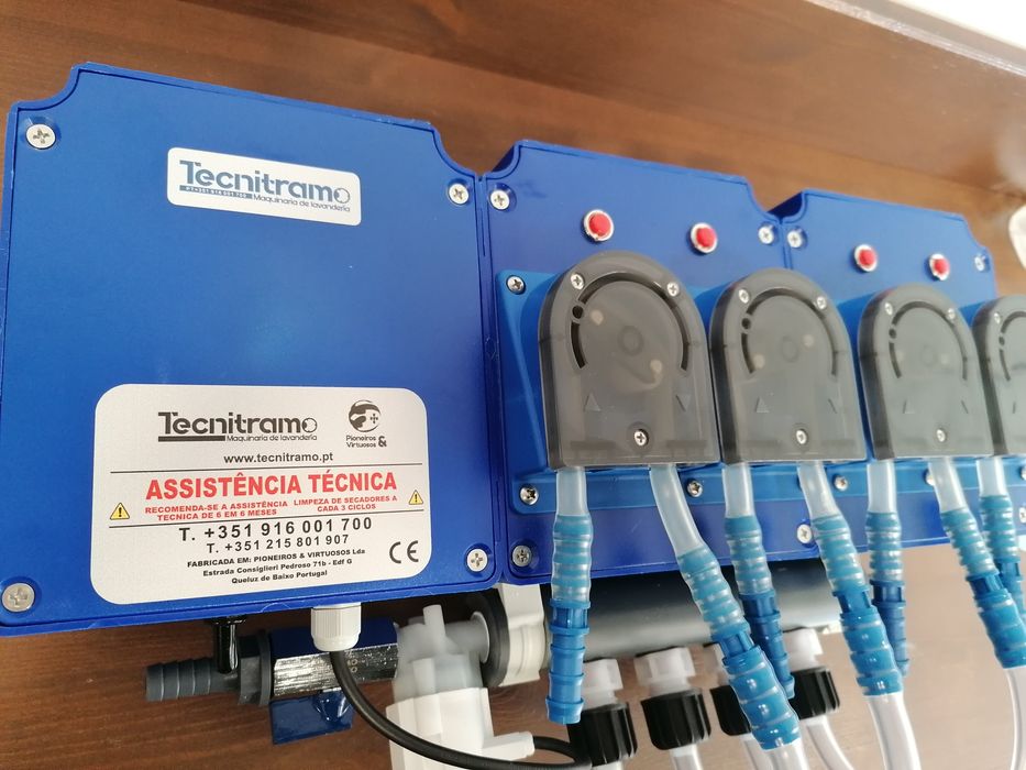 Projecto de lavandaria Self-service e doseadores automáticos