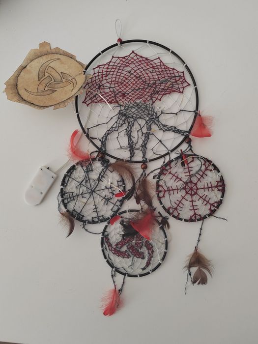 Łapacz snów nordycki Yggdrasil runy