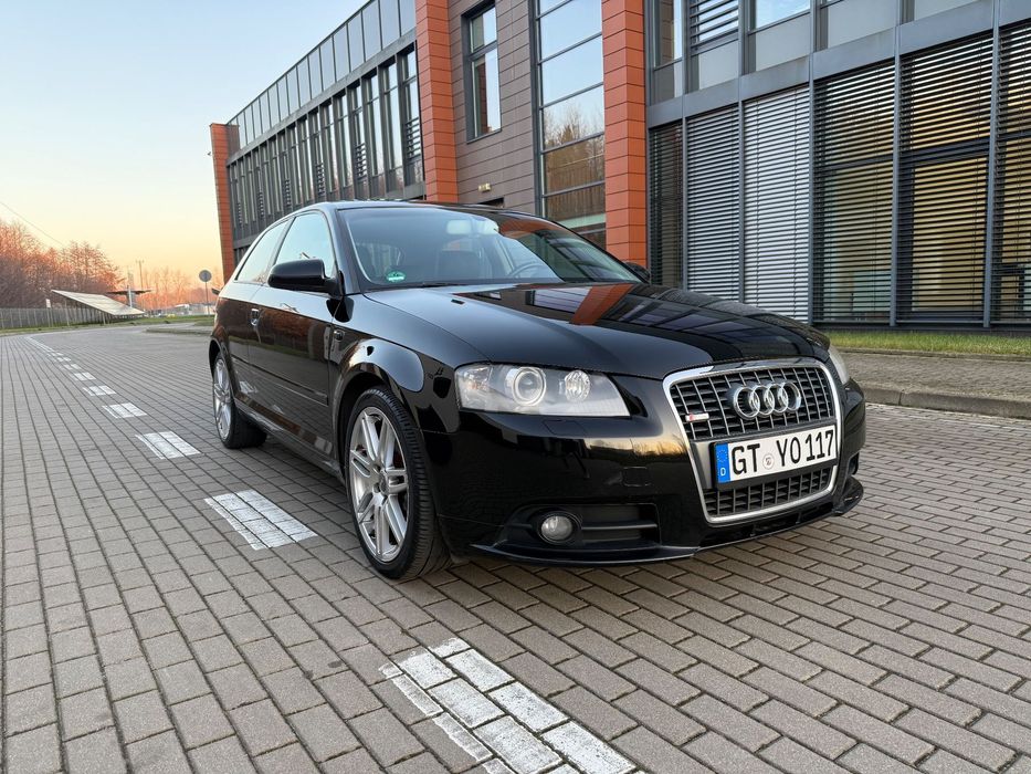 Audi A3 3-drzwiowe S-Line 2008 1.8 TFSI 160km alkantara skóry R18 nowy rozrząd