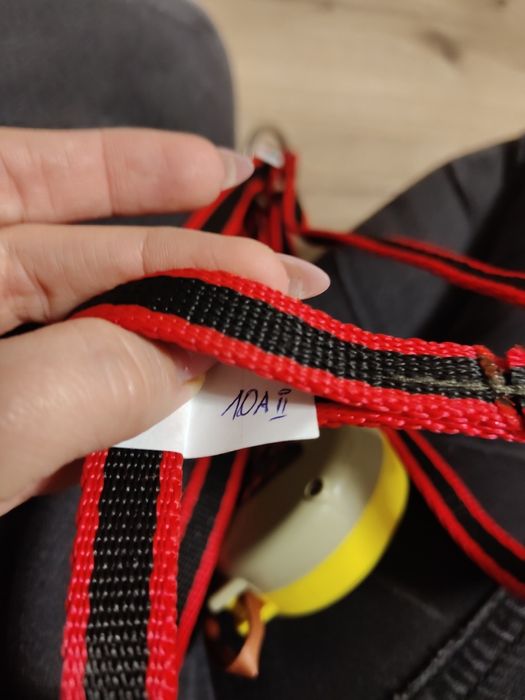 Czerwono czarne szelki dla psa 10A II