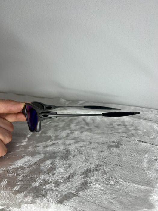 Óculos juliet cinza e azul (metal)