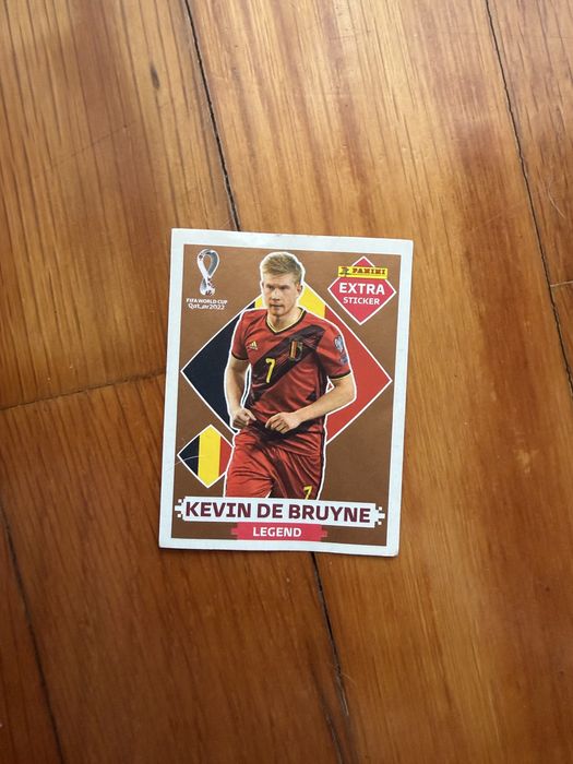 Cromo de bruyne bronze extra sticker 2022