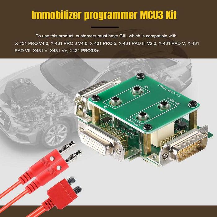 Launch X431 MCU3 Adaptador Programação Centralinas XPROG3 (NOVO)