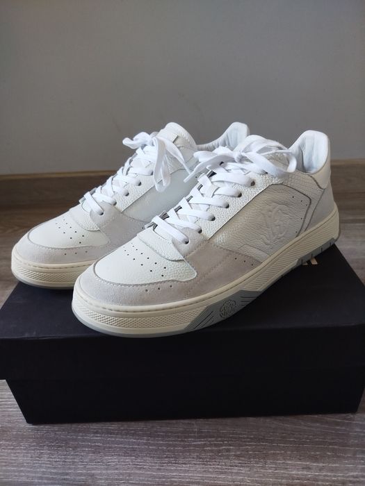 Białe buty męskie Roberto Cavalli
