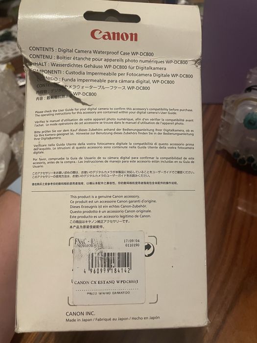 Caixa estanque Canon WP-DC800