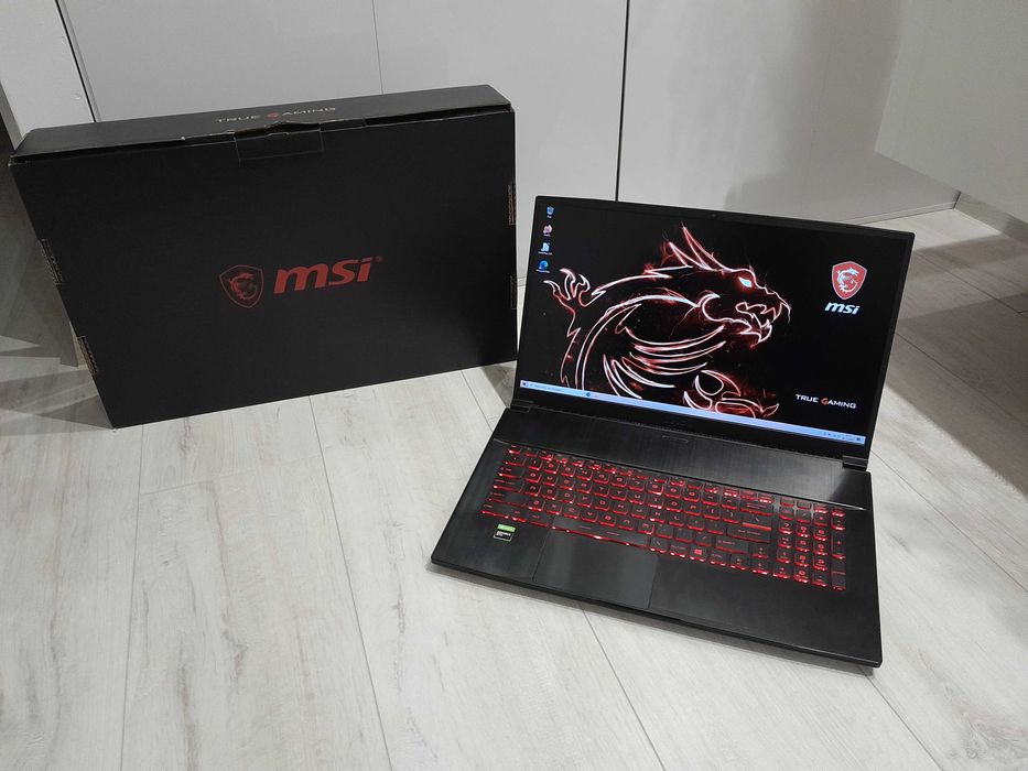 MSI 17 cali / Geforce GTX 1650 / Core i5 10300H / 512SSD / Gamingowy
