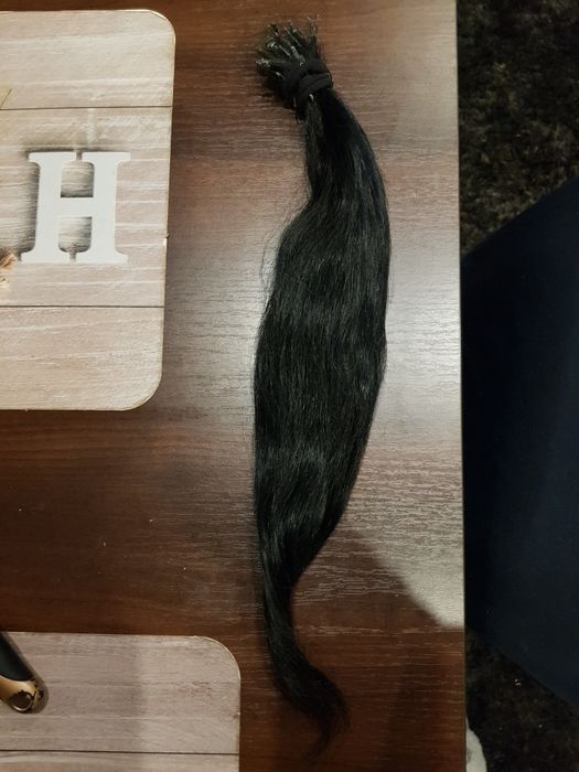 Włosy kolor czarny długość 45 cm 50 sztuk OKAZJA