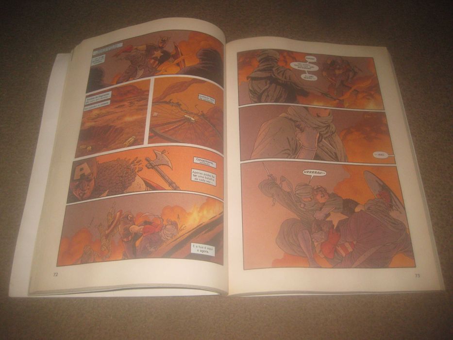 Livro Banda Desenhada "Capitão América: Pela Liberdade e Pela Justiça"