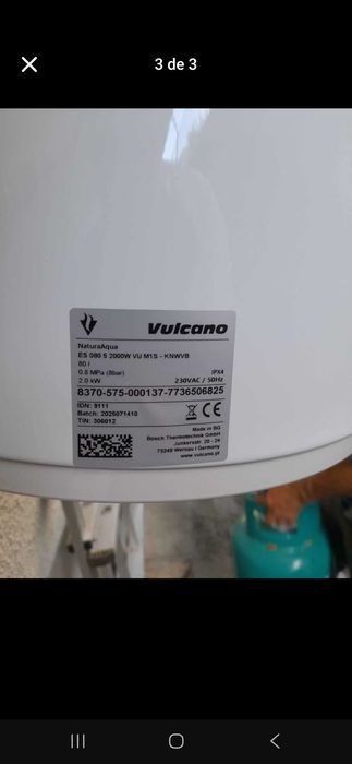 Termoacumulador vulcano 80L