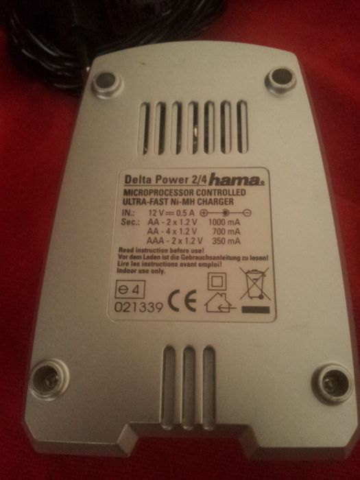 Ładowarka akumulatorków Hama AA/AAA
