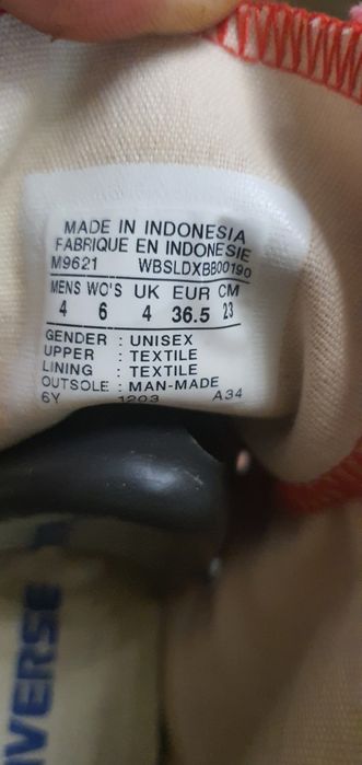 Кеди унісекс Converse червоні нові 36.5