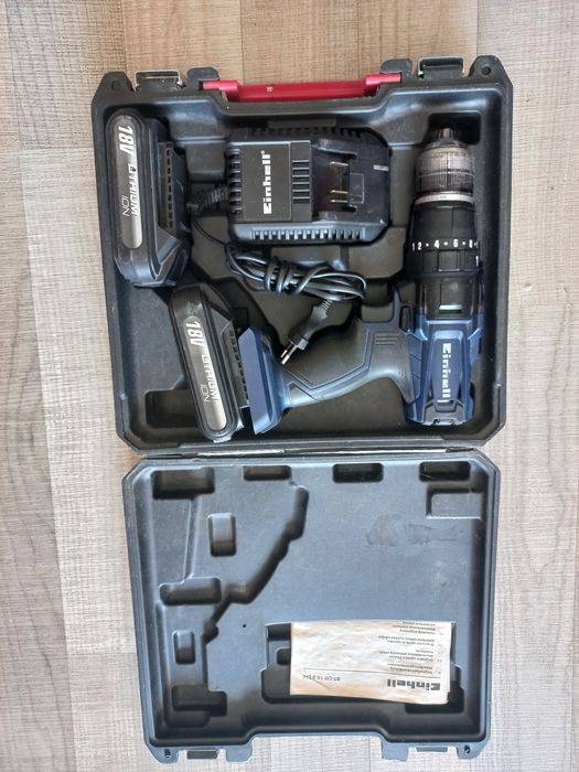 Акумуляторний шурупокрут Einhell BT-CD 18-2 Li-I. Комплект