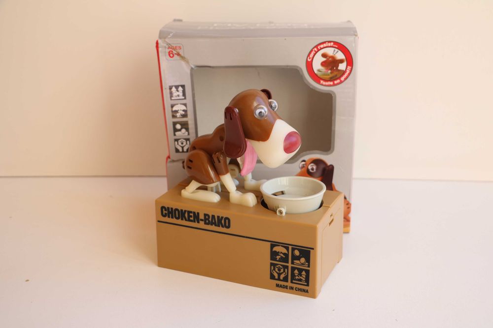 Интерактивная Копилка собака Choken-Bako поедает монеты