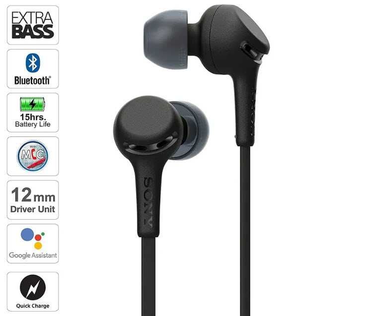 НОВі Бездротові bluetooth навушники-вкладиші SONY WI-XB400 EXTRA BASS