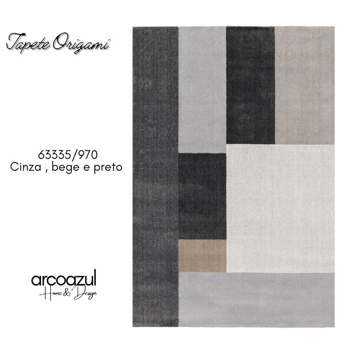 Novidade - Tapete Orgami - Varias cores e medidas By Arcoazul