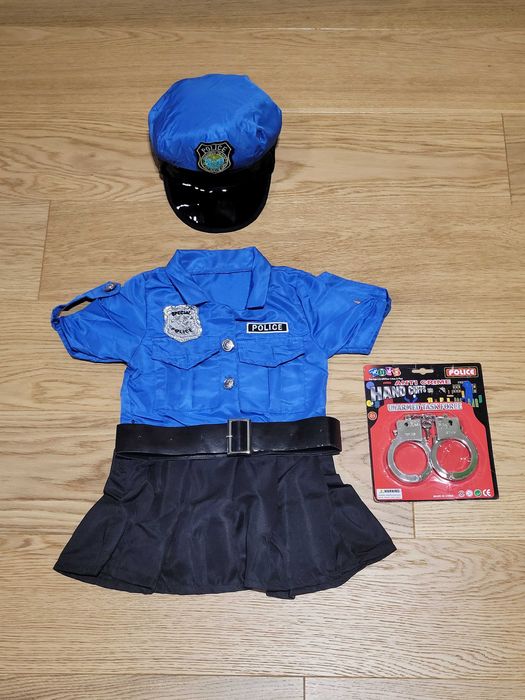 Strój policjantki, rozm. 98/104 (3-4 lata), policjantka, mundur