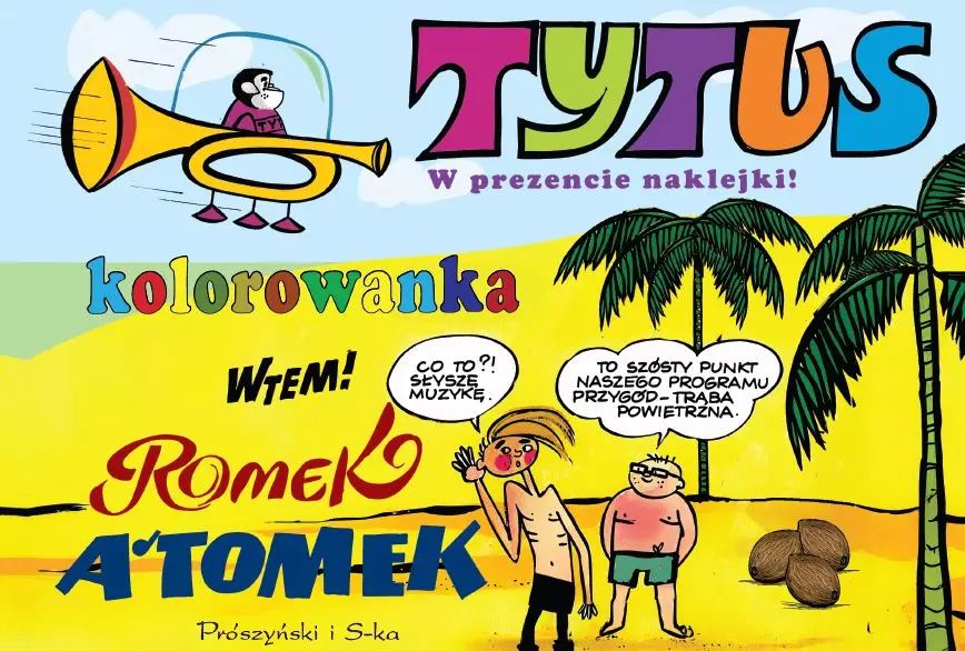 Tytus, Romek i A'Tomek. Kolorowanka 5. Prószyński. Nowy Produkt