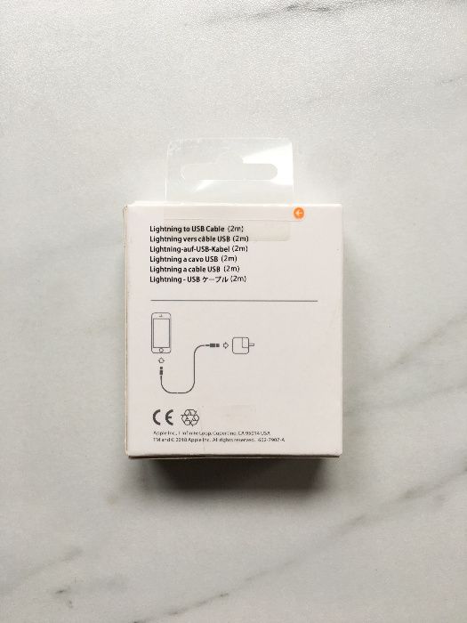 Kabel USB Apple Lightning 2m - iPhone 5 5s 6 6s 7 8 X 11 -14