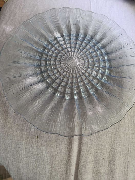 duża patera CORA jasnoniebieska  HSG Ząbkowice