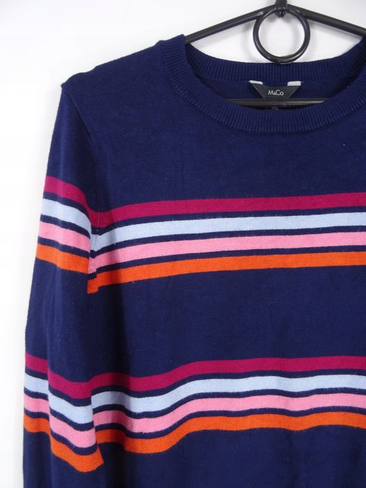 Sweter klasyczny prosty M&Co. do bioder 36 S 8