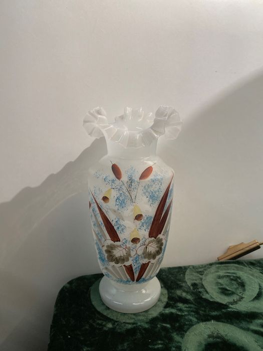 Jarra Vidro Opalino Séc XIX 24 cm