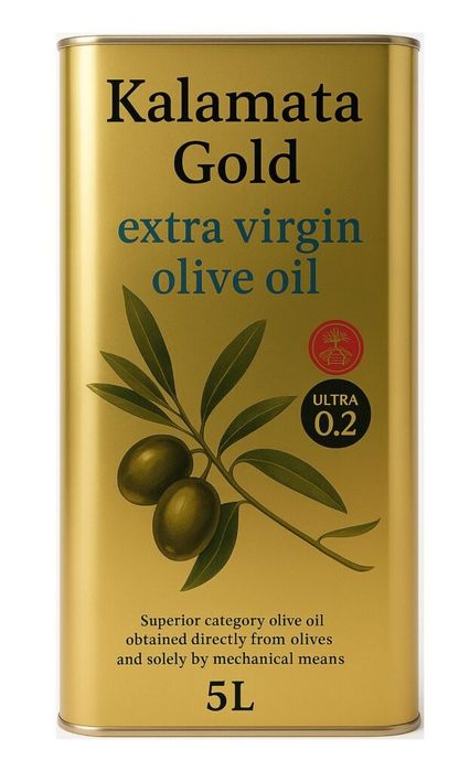 Kalamata 0,2 grecka oliwa 5L , Crete,  Wysyłka gratis