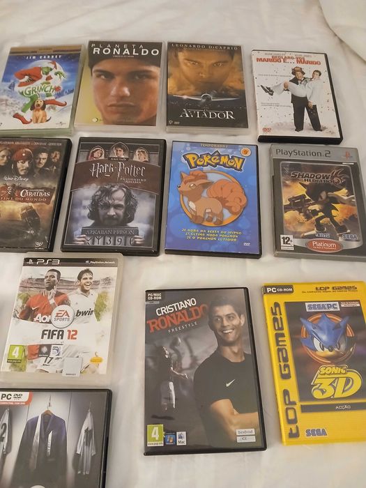 Filmes e jogos para consola,play station