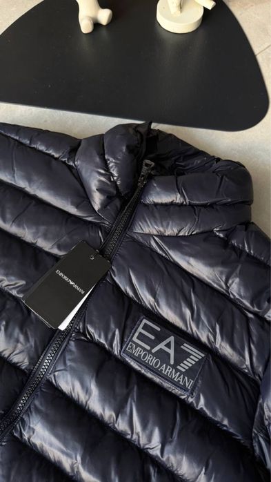 Куртка Emporio Armani синя чоловіча куртка емпоріо армані синя