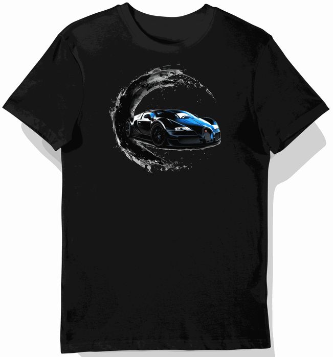 Koszulka męska czarna Wyścigowe Marzenie Bugatti Veyron XXL