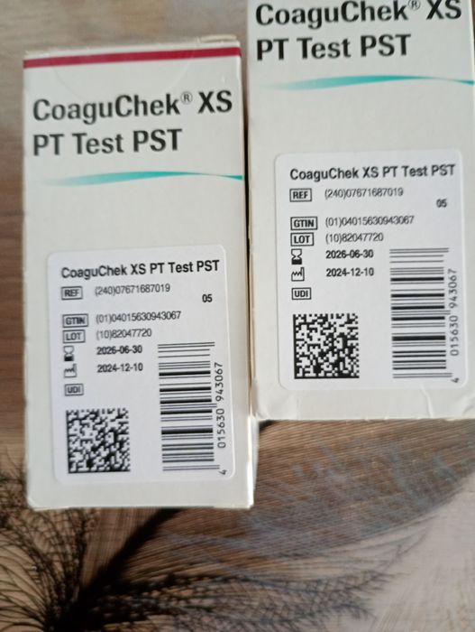 Тест полоски Coaguchek XS INRange PST MHO INR PT 24шт.Roche
