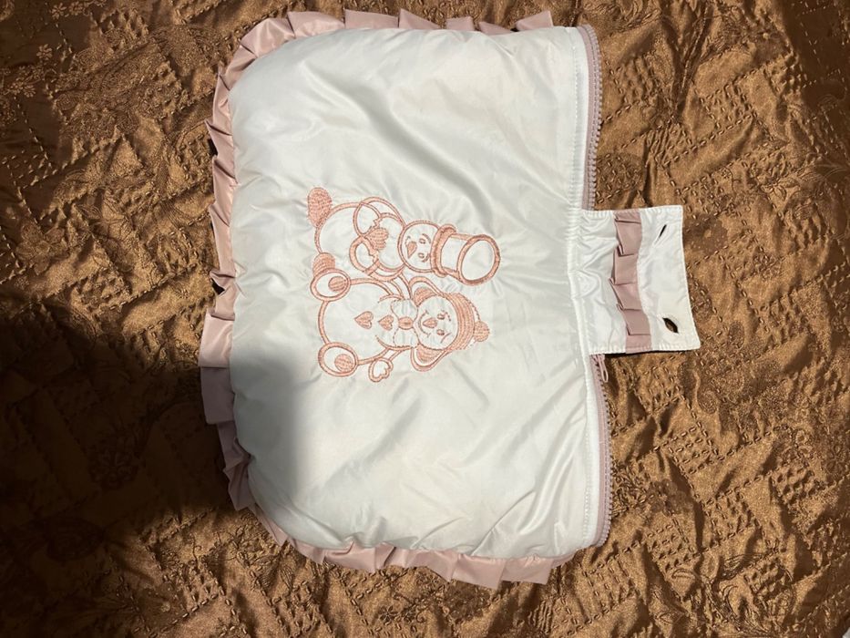 Зимовий комбінезон-конверт на дівчинку