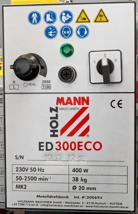 Torno mecânico para metal marca austríaca 300 mm entre pontos JL20