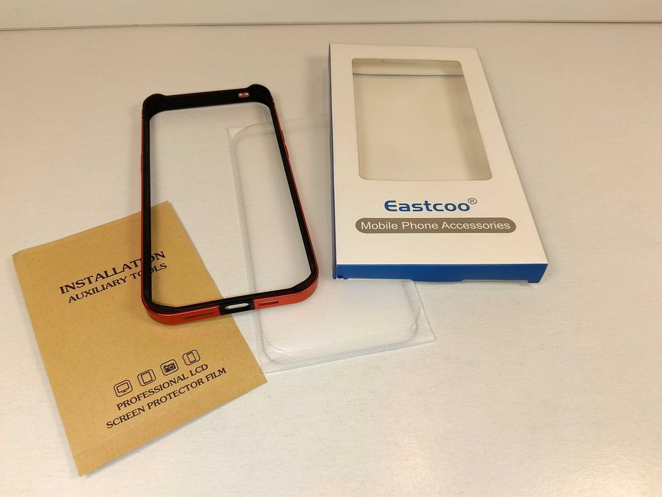 Z181 Etui Bumper Eastcoo Do iPhone 14 Pro Max Metalowe Czerwone Nowe