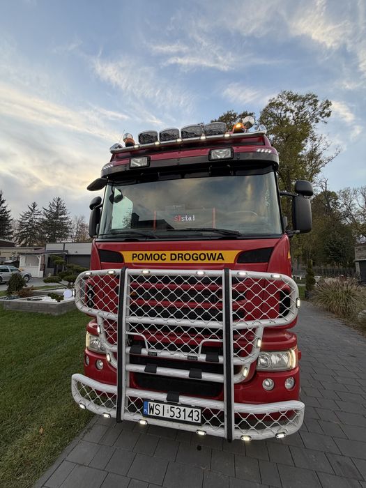 Najazd pomoc drogowa Scania