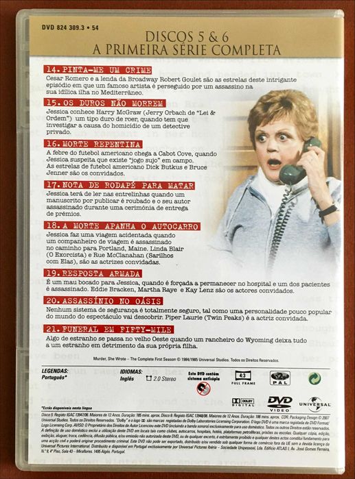 SÉRIE DVD Policial Crime Disse Ela Columbo Miss Marple Maigret