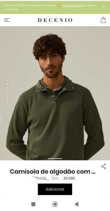 Camisola Decenio S - Completamente Nova