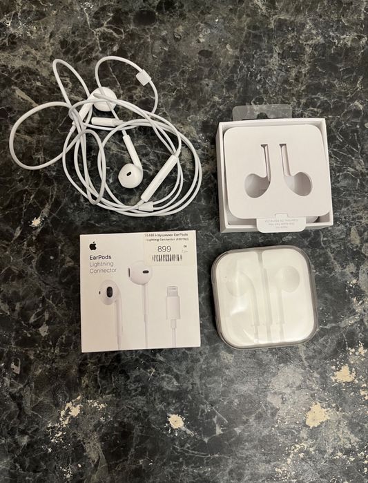 Earpods lightning лайтнинг наушники проводные оригинал Apple