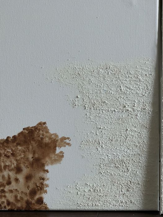 Telas com textura branco e castanho