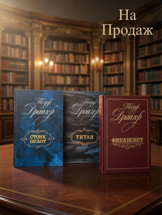Книги Теодора Драйзера — класика світової літератури (3 томи)