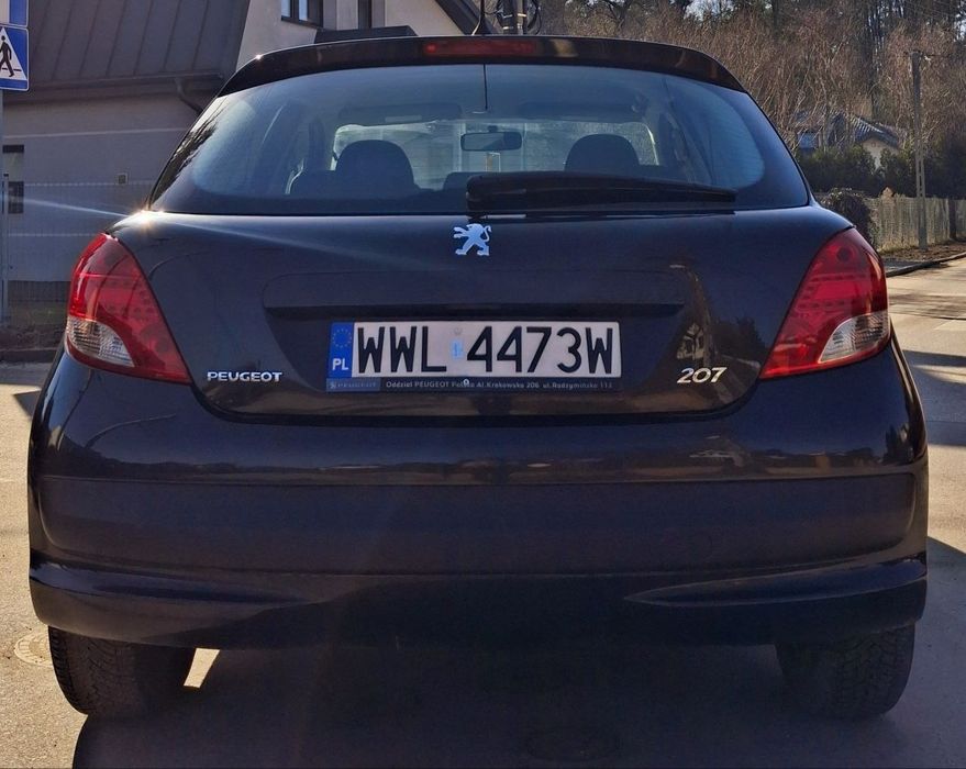 Peugeot 207 1.4b 95Km 160Tyś Przebiegu Zimowe Opony 2KL Zadbany Fv