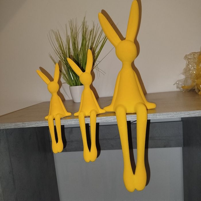 Zając flokowany 3szt