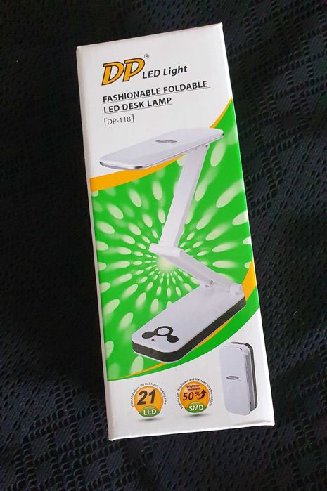 Led dobrável e recarregável para secretária