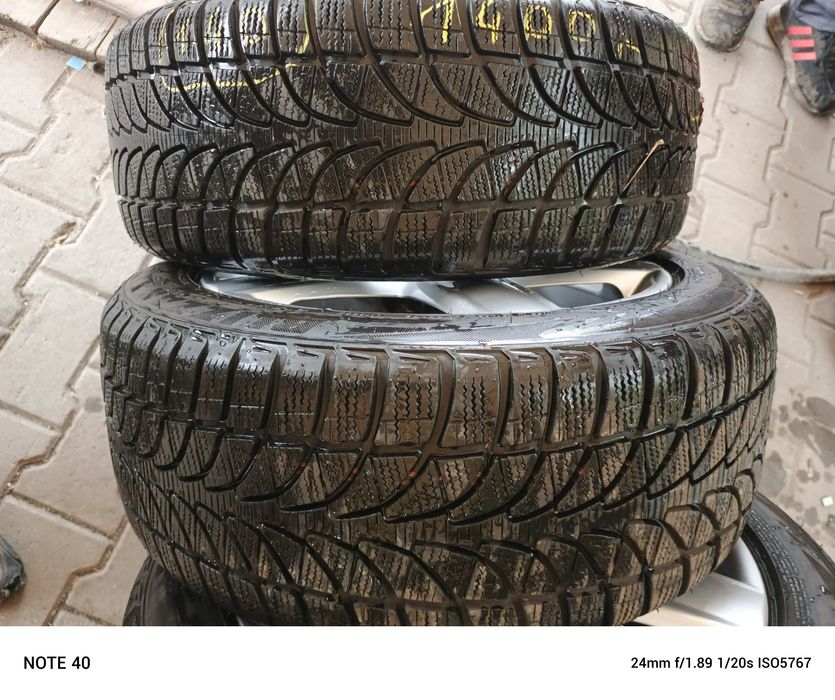 Felgi aluminiowe zimowe Audi VW Skoda 5x112 Bridgestone 215/50/17
