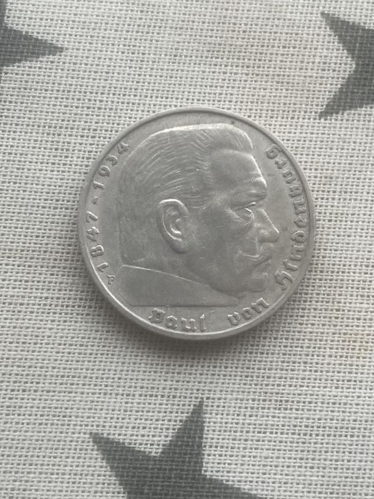 5 marek Hindenburg z 1935 roku