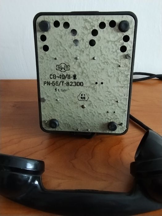 Stary polski ,bakielitowy,stacjonarny  telefon RWT i Siemens
