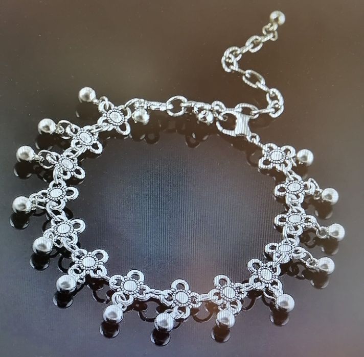 Pulseira Tornozelo Flor design