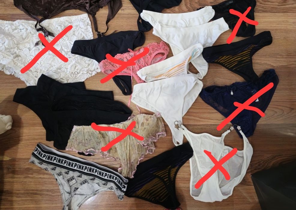 Трусики трусы б/у  Victoria's Secret,  pink и другие