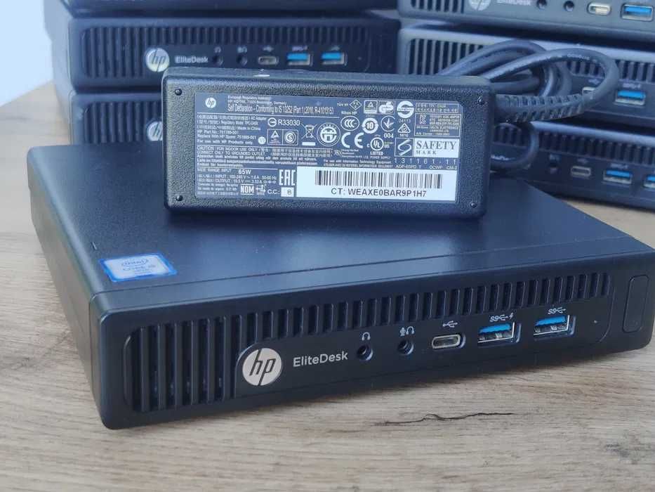 Продуктивний міні ПК HP EliteDesk 800 G2 i5-6500T/ 16GB / 128GB+500GB