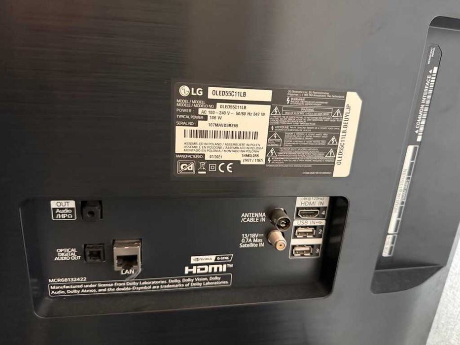 LG OLED55C11LB 55” - na części, uszkodzona matryca